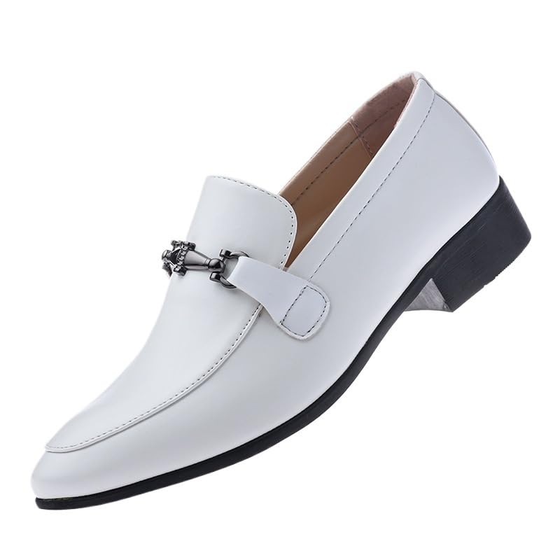 Driving Loafers Square Toe Bit Lightweight Construction Slip On Leather Wedding Men