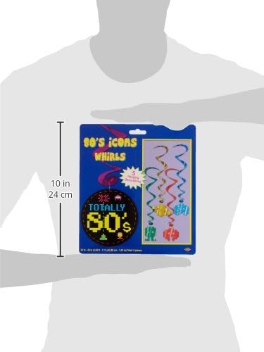 Miniatura 5 de Beistle Accesorio de fiesta de remolinos de los años 80