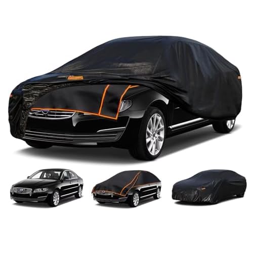 Kayme Padded Hail Protector Car Cover Custom Fit for Volvo S80, Anti Hail Blanket with Multilayer Thickened Design, Hail Proof & All Weather Outdoor W