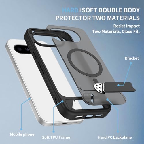 for Google Pixel 10a Case with Screen Protector,Black - image 2