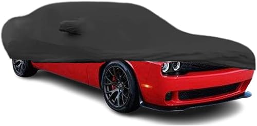 Cubierta completa para interior de ajuste personalizado, protección a prueba de polvo, compatible con Dodge Challenger 2008-2023 (negro)