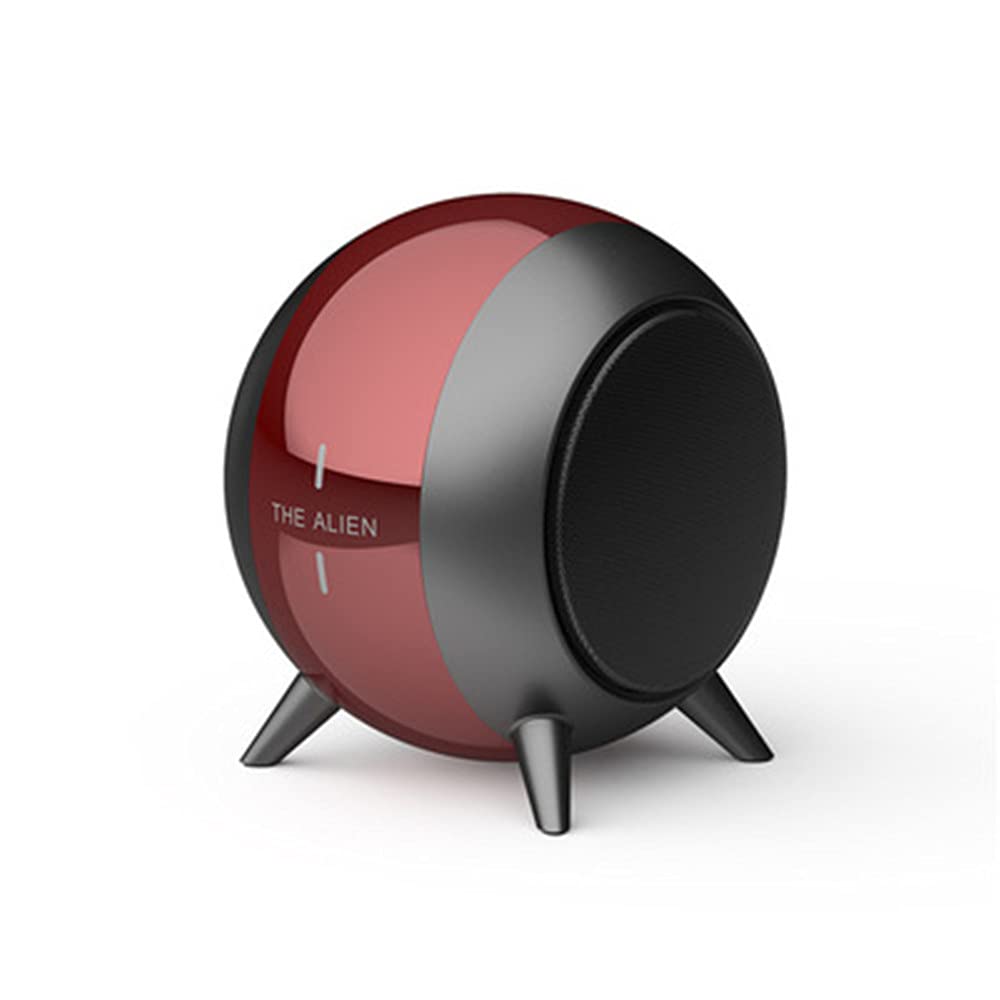New Wireless Bluetooth Speaker Mini Metal Cannon Audio Gift Home Office Use (Red)