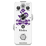 High gain distortion: British 100% analog high gain distortion with excellent dynamic response and definition, suitable for solo, allows you to try your own One Man Band. SIMPLE & FLEXIBLE CONTROLS - The dedicated LEVEL (output volume), TONE (brightn...