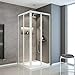 Produktbild Schulte Duschkabine Sunny Eckeinstieg 77 - 90 x 185 cm, Sicherheitsglas Klar hell, Alpinweiß 550004
