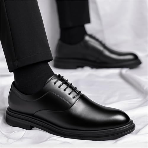Men's Height Increasing Business Dress Shoes Casual All Season Shoes Trendy English Style Groom Wedding Shoes(6)3