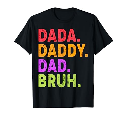Dada daddy dad bruh funny hubby vintage fathers day father t-shirt