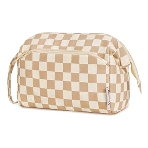 Narwey Kulturtasche Gitter Braun