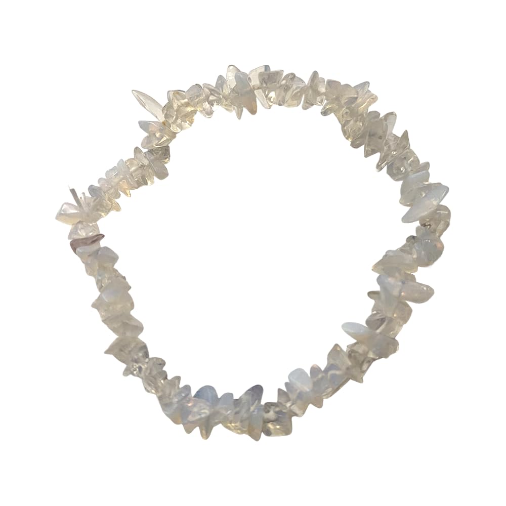 VIE Gemstone Chip Stretch Bracelet, Opalite