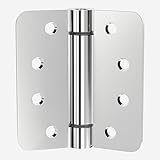 Hinges Self-Closing Door Hinges 4Inch Stainless Steel Hinges Spring Hinge Heavy Duty Hinges with 5/8