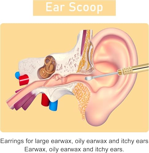 Image of 2-in-1 Ear Spoon & Toothpick Tool with Keychain - Portable Mini Toothpick Holder, Folding Copper Ear Wax Removal Tool, Brass Ear Picks for Travel, Camping, Picnic, and Daily Use