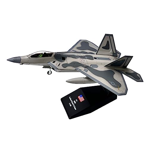 Chasseur en alliage à l'échelle 1/100 F-22, le cadeau idéal pour passionné d'avion miniature F22