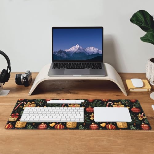 Tapis de bureau de Noël grand format pour clavier et ordinateur portable - 7