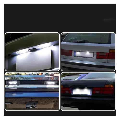 Lámpara número LED con alta luminosidad para BMW E34 E32 trasera 5