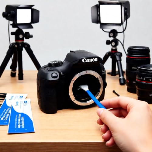 SANHOOII Dry APS-C Sensor Cleaning Swabs (CCD/CMOS), 20pcs 16mm DSLR or SLR Mirrorless Digital Camera Cleaning kit (No senrsor Cleaning Solution) — view 6