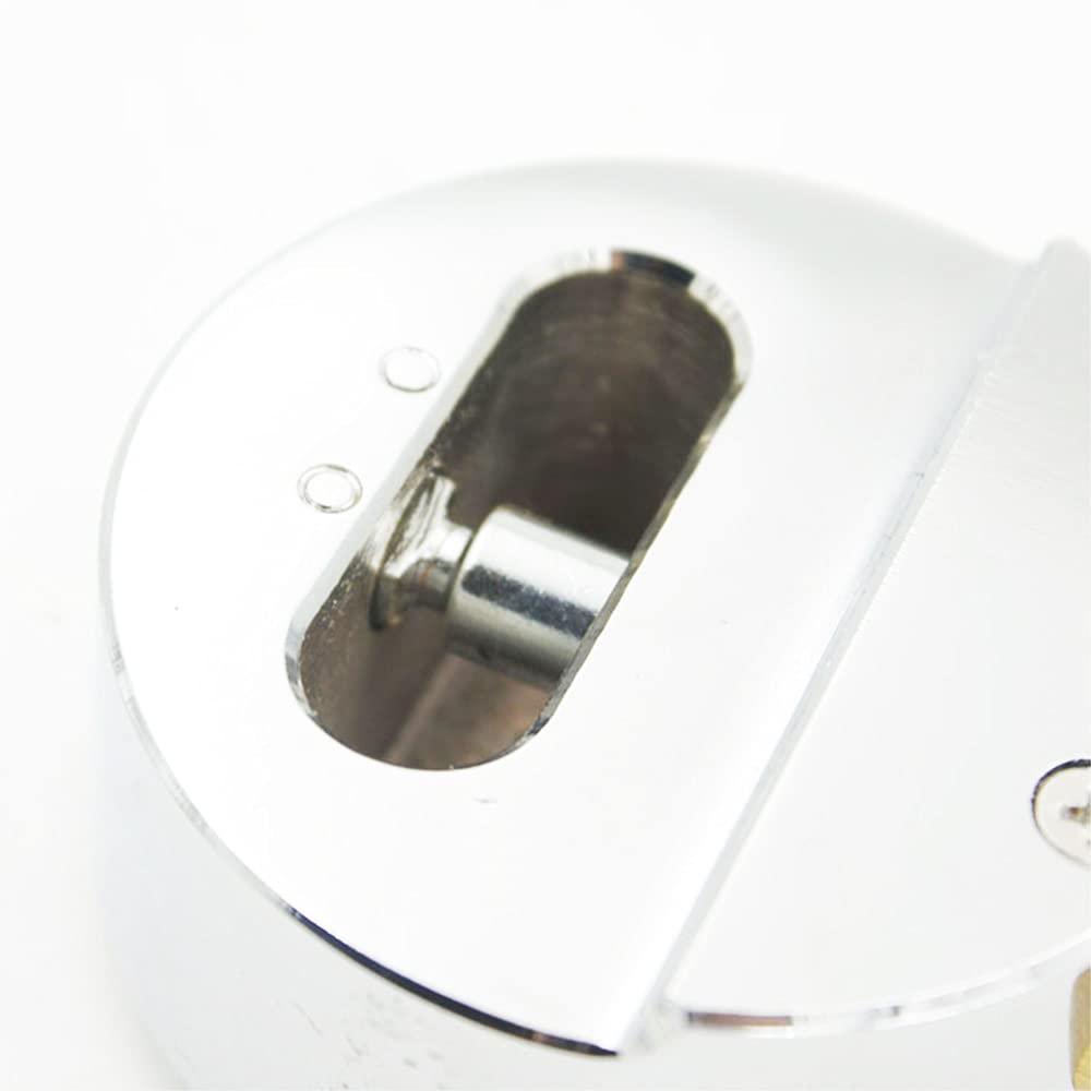 Lock de camioneta de servicio pesado, reemplazo de candado oculto de acero cromado de 73 mm con 2 llaves para puertas, camiones y expectativas