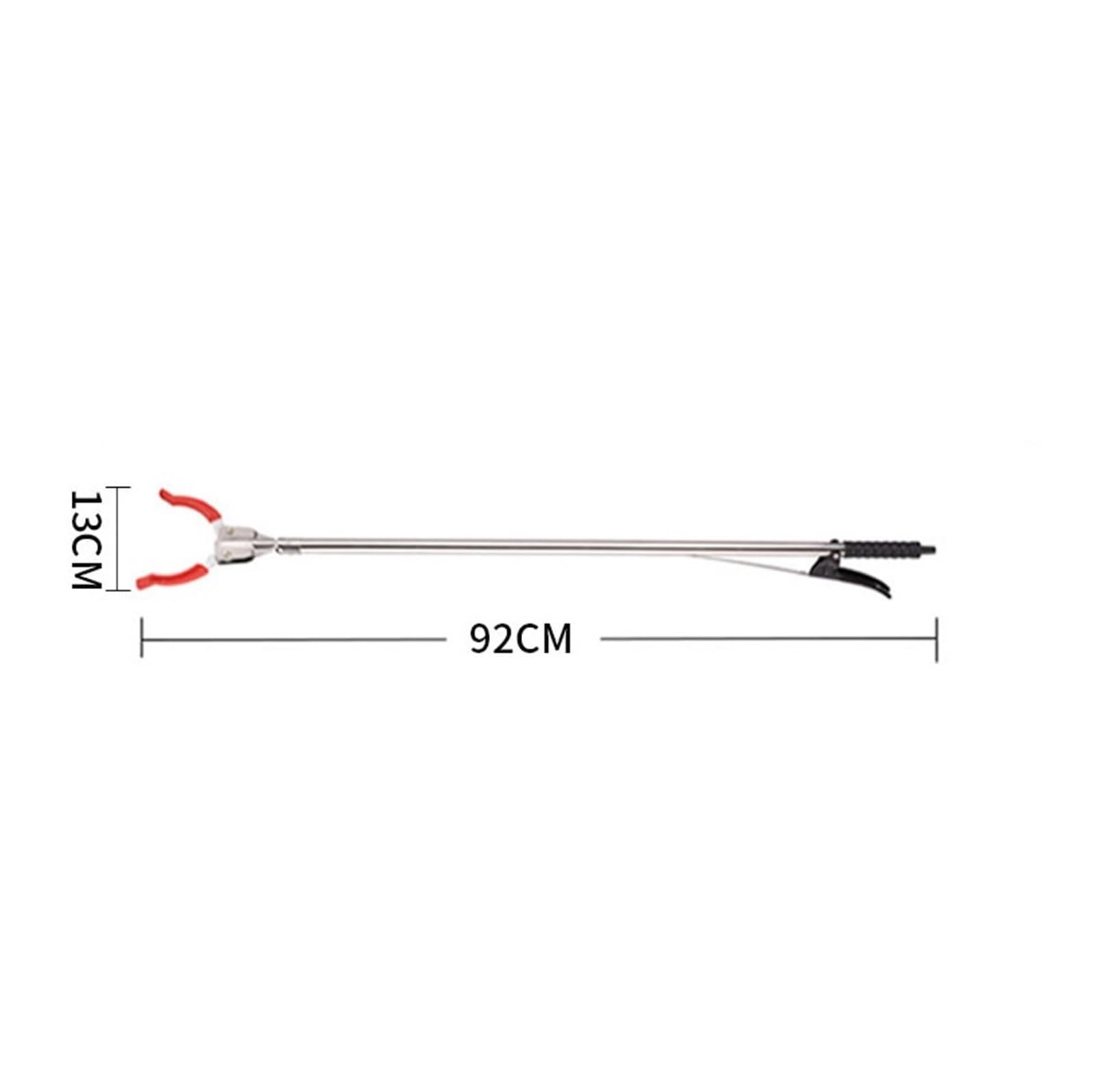 Pinza Raccogli Oggetti per Anziani Raccoglitrice Multifunzionale in Acciaio Inossidabile Grabber Pick-up Handling Tool Reacher Raccoglitori di Rifiuti Pinza Raccogli Rifiuti per Adulti(Rot)