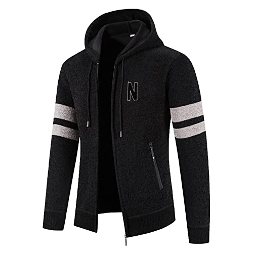 Vestes et manteaux pour homme automne hiver en fourrure avec col montant