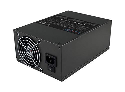 LC1800 Free Silent Alimentatore per Sistemi di Mining e Server (1800W, 12V, PFC Attivo, ATX, Due ventole da 80 mm + 85%)