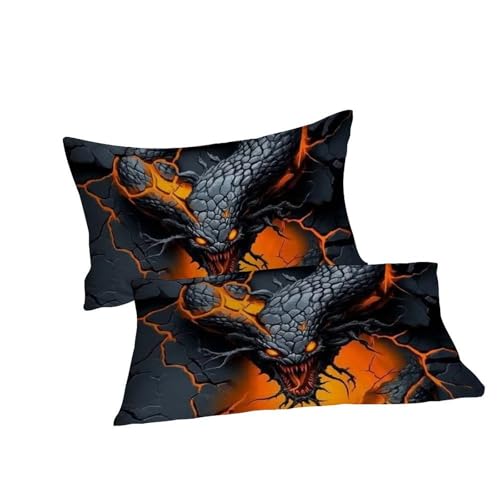 Housse de couette python 3D le cadeau idéal pour le lit double d'un garcon