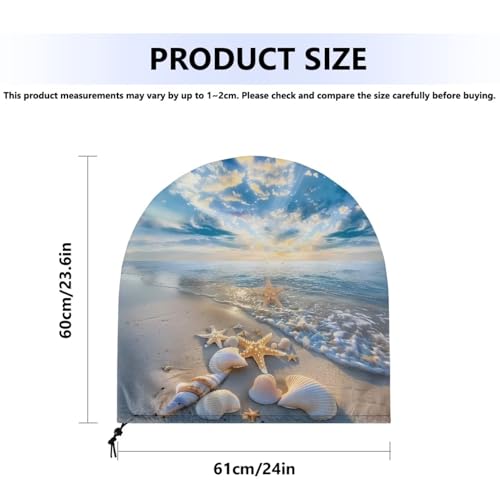 Suobstales Praia estrela do mar impressão concha industrial protetores de chão ventilador ventilador