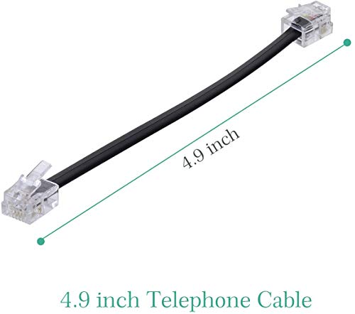 Câble extension téléphone Bifurcon RJ11 6P4C noir durable - 5