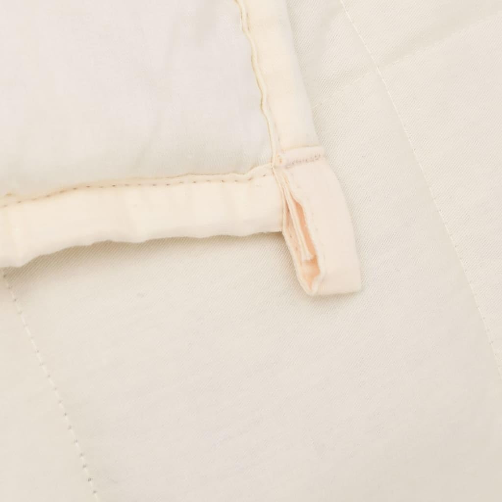 INLIFE Manta ponderada crema claro 122 x 183 cm 5 kg tejido casa y jardín, ropa (5,4 kg)