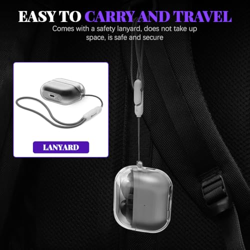 Image of ZORBES Compatible with Samsung Galaxy Buds 3 Series TPU Case with Lanyard | Scratch and Scuff Shield, Secure Lanyard Carry, Easy Charging Access, Slim Everyday Protection, Simple Snap-On Use