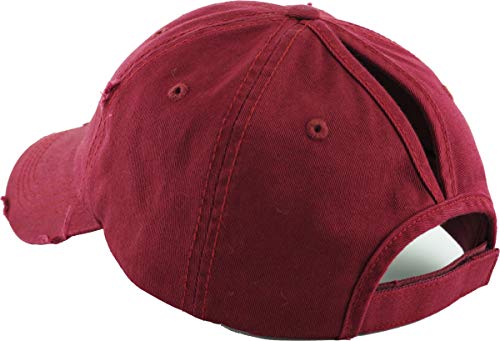 Image of Classic Plain Ponytail Messy High Bun Headwear Adjustable Cotton Trucker Mesh Glitter Hat Baseball Cap