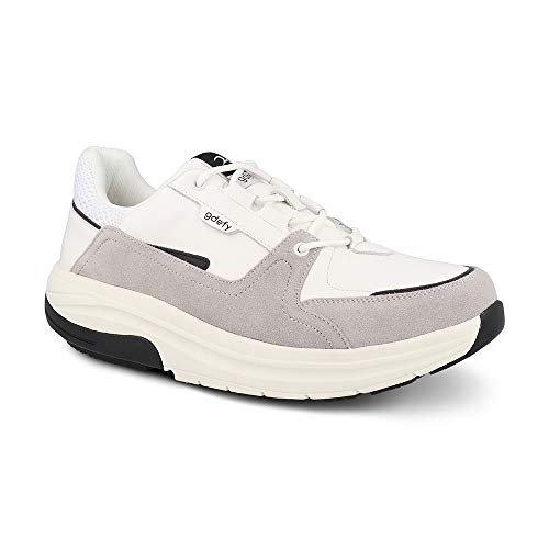 Gravity Defyer Men's G-Defy Pelekxon Leather Athletic Shoes - Hybrid VersoShock Pain Relief Walking Shoes