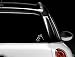 Totoro with Friend Car/Wall/laptop White Decal