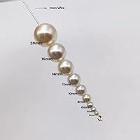 Vista 4 de INSPIRELLE 3000 cuentas redondas sueltas de perlas de imitación de 0.236 in (0.236 in), cuentas espaciadoras sueltas para manualidades, collares