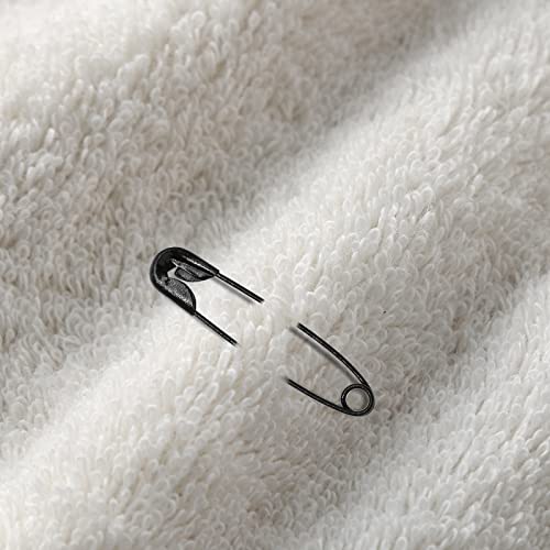 Qjaiune 100 Pcs 30mm / 1.2 Inch Heavy Duty Quilting Safety Pins, Sharp Colored Metal Pins for DIY Crafts Jewelry Baby Clothing (Black)