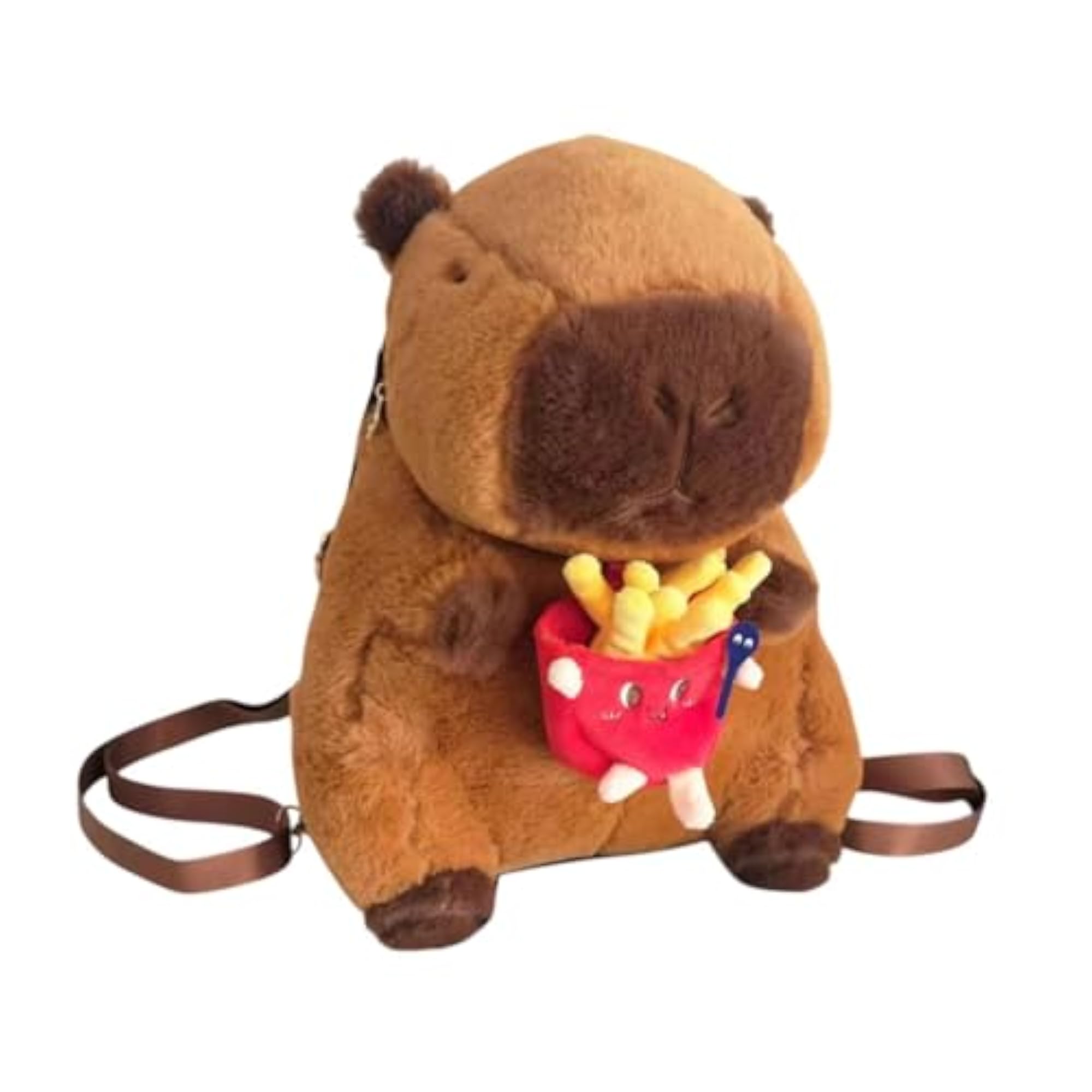 Capybara Plush Toy Backpack, Adjustable Straps for Kids