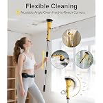 Electric Spin Scrubber, Cordless Shower Scrubber, Adjustable Handle-Yellow - Image 4