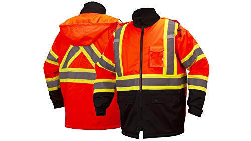 Pyramex Rcp3220X3 Rcp32 Series Parkas Canadian Parka In Orange - 3X Large #TOP2