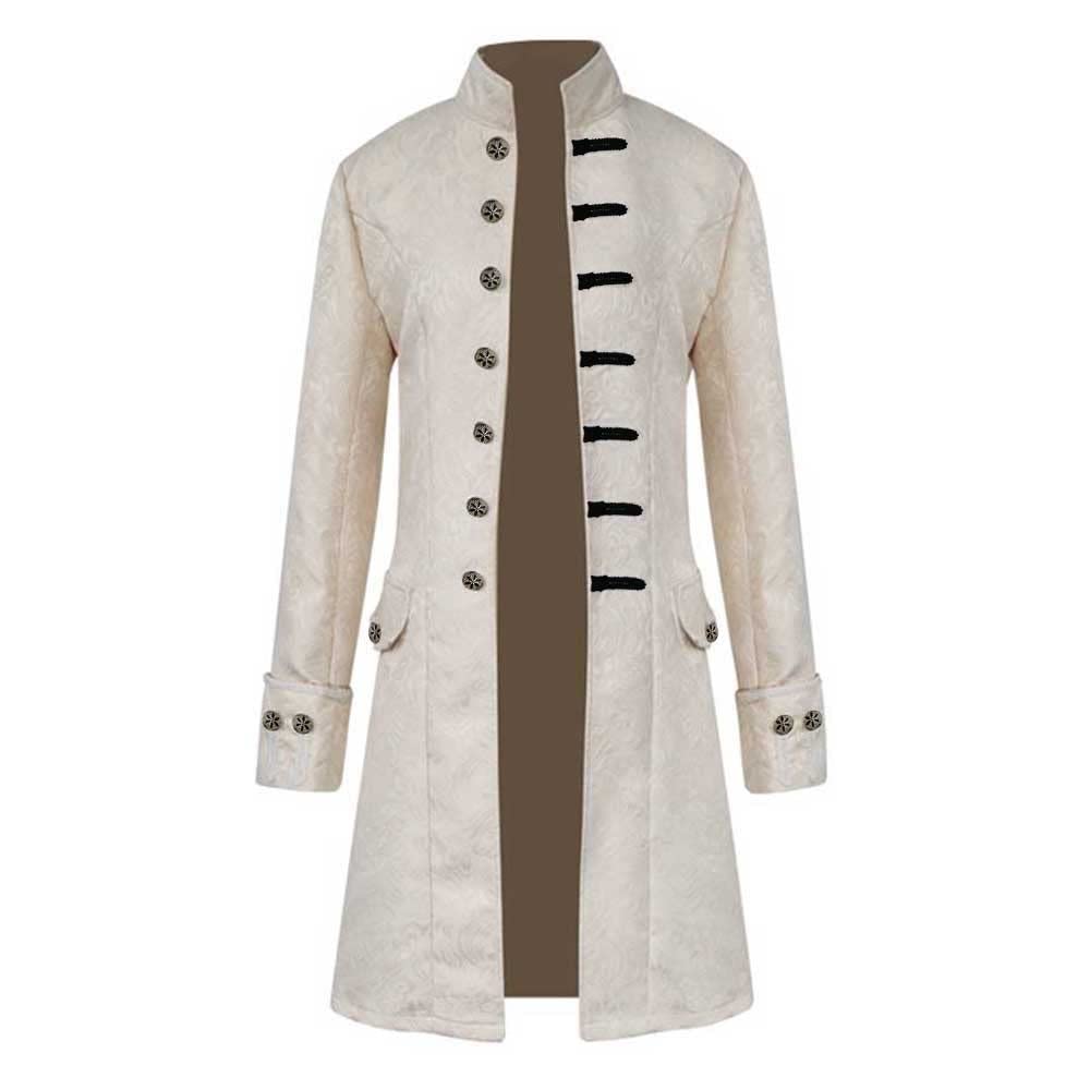 Steampunk - Cappotto da uomo, vintage, stile steampunk, con frack, gotico, smocking, uniforme, cosplay, giacca medievale, smoking vittoriano, rinascimentale