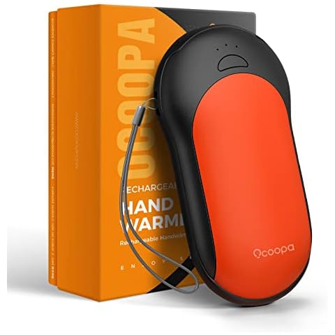 OCOOPA Quick Charge Hand Warmers Rechargeable 10000mAh, USB Reusable Portable Electric Hand Warmer Power Bank, 3 Heat Levels,Up to 15hrs Battery handwarmer for Outdoors Tech Gift Women Men Cover