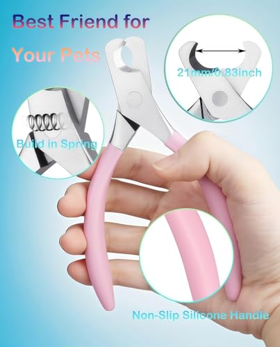 Image of Large Dog Nail Clippers Wide Jaw Opening Heavy Duty Dog Nail Trimmer Cat Claw Clippers