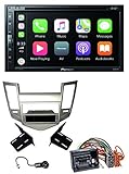Apple CarPlay; Android Auto; WebLink; Waze Ja. (über Apple CarPlay/Android Auto); DAB+; Digital-Radio-Zertifizierungszeichen (Digital Tick Mark); Bluetooth; Spotify; Dual Camera Input; Multicolor-Beleuchtung; Navigationssystem integrierbar Ja. (über Apple CarPlay/Android Auto/AVIC-F260-2, separat erhältlich); FM Radio; CD/DVD-Player; DVD-Regionalcode 2; USB-Eingang 1; Camera Input 2; Bildschirmgröße 6,8-Zoll; Anpassbare Tasten- und Displaybeleuchtung; Dual Zone Entertainment; Einbautyp 2-DIN