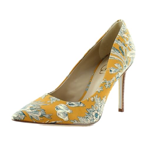 Sam Edelman Hazel Women's Heels Washed Marigold Fabric Size 7.5 W