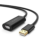 UGREEN 65 Feet USB 2.0 Extension Cable Active Type A Male to Female Repeater Cord for Printer, Oculus Rift, HTC Vive, Keyboard, Game Console, USB Headset, Loudspeaker, scanners, Security Camera 20M