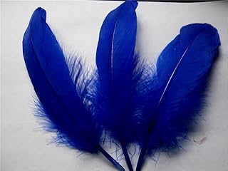pluma de ganso natural 15-20cm / 6-8 pulgadas 500pcs Color opcional-Azul profundo