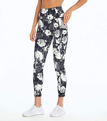 Marika Tasha High Rise Pocket Ankle Legging, Floral Black, Medium