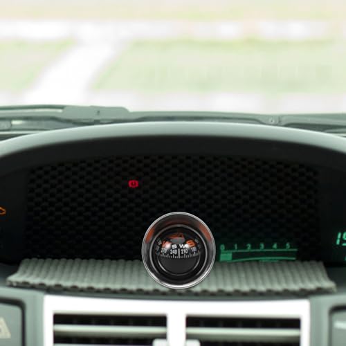Brújula esférica para tablero de auto negra miniatura 6