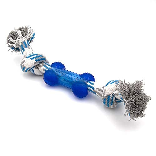 RvPaws Dog Chew Rope Toy Resistant Training with Rubber Bone for Puppies Adult Dogs (B09J29G166) Amazon Price History, Amazon Price Tracker