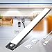 Lampe de Placard 72 LED, Lumière Réglette Led Ajustable sous Meuble Cuisine Sans fil à 3 Modes d'Eclairage 2800K-6500K, Sans Fil, Rechargeable par USB, Aimanté, Détecteur de Mouvement, Portable