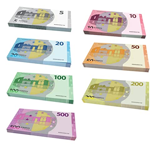 Scratch Lover Cash Bundle Money to Play (Size Increased to 125% Compared to The Real Ones) 175 Banknotes - Image 2