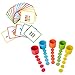 Lurdarin Jouets de tri Assortis aux Couleurs - Montessori Tri éducatif Jouets Arc-en-Ciel Tasses empilables Arc-en-Ciel Jeu préscolaire Puzzles éducatifs pour Enfants
