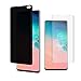 (2 Pack) Cuupee Galaxy S10 Plus Privacy Screen Protector, Soft TPU Material [Support Ultrasonic Fingerprint] Anti-Spy Film for Samsung Galaxy S10+ 6.4-inch (Black)
