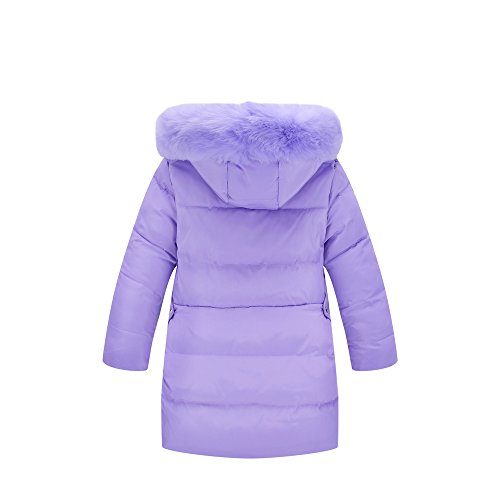 Ding-dong Kid Girl Winter Hooded Fur Down Parka Coat2